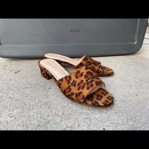 Leopard print sandals